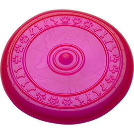 Petface Toyz Rubber Chewable Frisbee Dog Puppy Outdoors Throw Fetch Play Toy (Red)