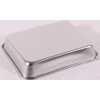 Oya Metal Clover Square Bat, 18-8, Hand Form, Approx. 0.4