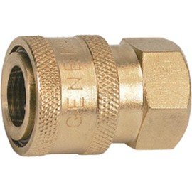 General Pump D10003 3/8" Quick Coupler (Q/C) x 3/8" Female NPT, Brass Plated