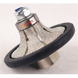 Raizi 3/4 inch Demi Bullnose Half Bullnose Roundover Diamond Hand Profiler/Router Bits for Granite Concrete Marble Countertop Edge(B20)