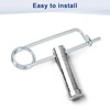 M METERXITY 6-Pack Brooch Shape Cotter Safety Pin, 2x45mm Spring
