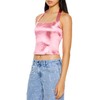 Forever 21 Women's Satin Halter Crop Top Pink