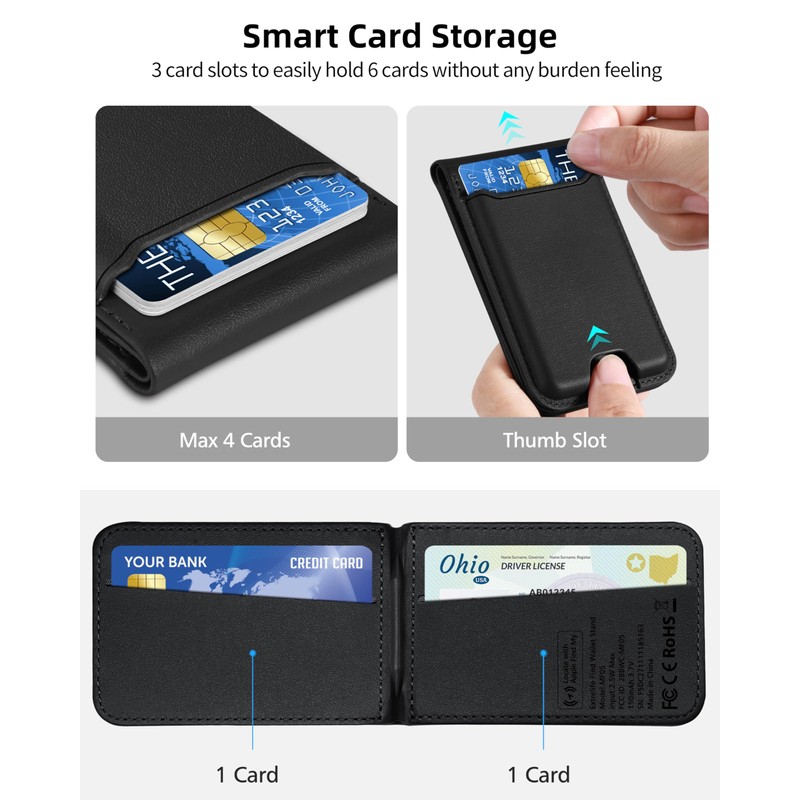 for Magsafe Wallet, Works with Apple Find My, Strongest Magnetic