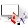 Canada Israel Friendship Flag, Israeli Desk Flag,Canada Israeli Desk Flag,Twin