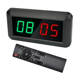 Jhering Electronic Scoreboards with Remote, Portable Score Keeper, Digital Scoreboard for Basketball Ping Pong Volleyball Sport(M Green/Red)
