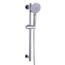 kimzcn Shower Slide Bar with three Function Massaging Hand Shower Head Adjustable SUS 304 Stainless Steel Polished D500011C
