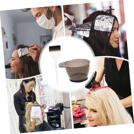 FOMIYES Professional 2pcs Hair Dye Set with Tinting Bowl and Brushes DIY Hair Coloring Kit for Home Use Suitable for