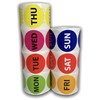 500 Labels 2" Round Friday Orange Days of The Week