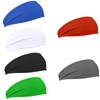 BLMHTWO 6 Pack Kids Sweatbands Headbands, Sports Headbands For Kids,