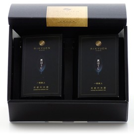 Kyoto Rikyuen Kuro-302 Black Roasted Tea Set of 2, 1.1 oz (30 g) x 2, New Year's Gift, Made in Japan