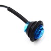 KEING 10 Pack Sealed Waterproof Mini Round 3/4 Inch Blue