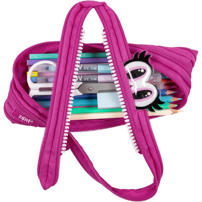 Zipit ZIPIT Pencil Case Cartoon Monster Pink ZIPIT-ZP-CARMP-2, blue, Zipit