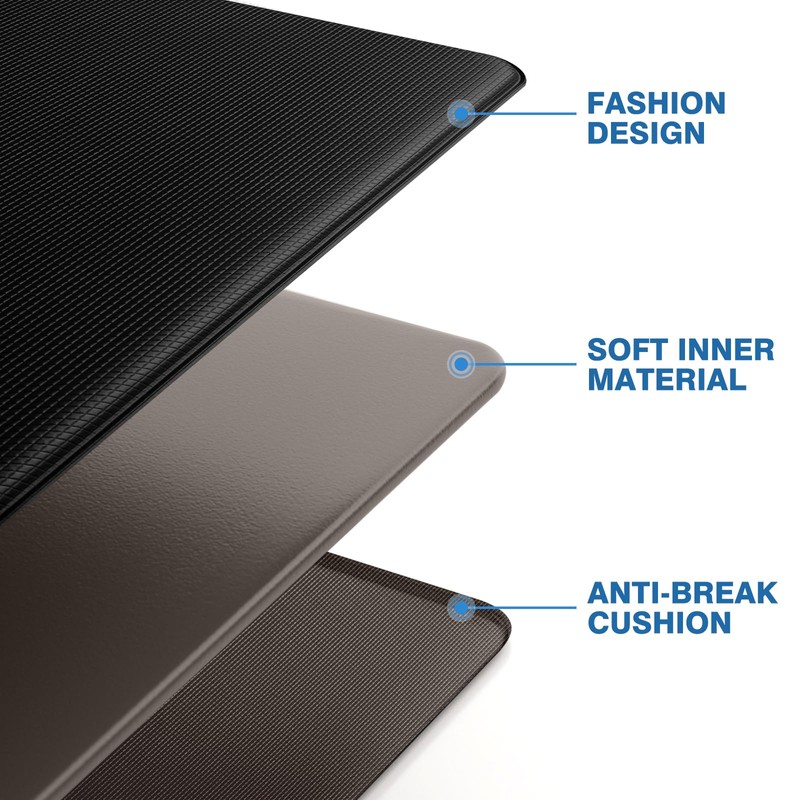 StepRite Kitchen Mats, 2PCS Kitchen Rugs, Cushioned Anti Fatigue Kitchen