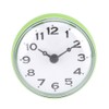 Zerodis Suction Cup Waterproof Round Mini Wall Clock Decoration for