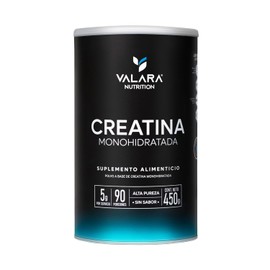 Valara Creatina Monohidratada de Alta Pureza sin Sabor | 450g | 90 servicios | 5 gr por Porción