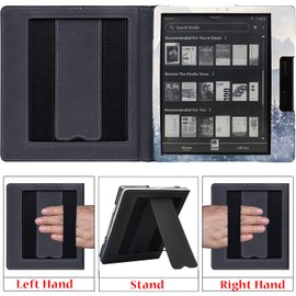 UMUBUHOMS Kindle Oasis Case with Double Hand-held & Stand for 7 Inch Kindle Oasis (10th Generation,2019 and 9th Generation,2017) Auto Sleep & Wake/Magnetic Closure (Forest Mountains)