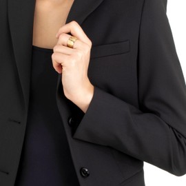 JOOP! 2027705 Women's Stainless Steel Ring, Gold, Comes in Jewellery Gift Box, Metal, Turquoise