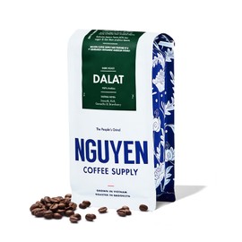 Nguyen Coffee Supply - Dalat Arabica: Dark Roast Premium Whole Coffee Beans, Vietnamese Single Origin, Direct Trade, Roasted in Brooklyn [12 oz Bag]