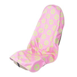 Zinytrae Sweat Towel Car Seat Cover Protector Front Seats for Gym Workout, Running, Swimming, Beach and Hiking, Waterproof Universal Seat Cover for Car, Truck, Van & SUV (Pink Flower, 1pcs Front Seat)