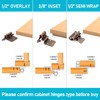 3/8 Inset Cabinet Hinges Oil Rubbed Bronze,50 Pack (25 Pairs)
