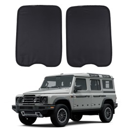 Sunroof Sunshade for Ineos Grenadier 2020-2025 Accessories Car Roof Cover Foldable Roof Sun Shade UV Reflector Glare HeatShield Sun Visor Blocker Moonroof Shield Cover Privacy Protector (Black1)