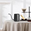 Black Stainless Steel Long Spout Drip Kettle Gooseneck Pour Over
