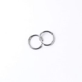 Liberty-M Simple Ring, K-POP Earrings, Fashionable, Korean Style Hoop Earrings, Set of 2 Ears