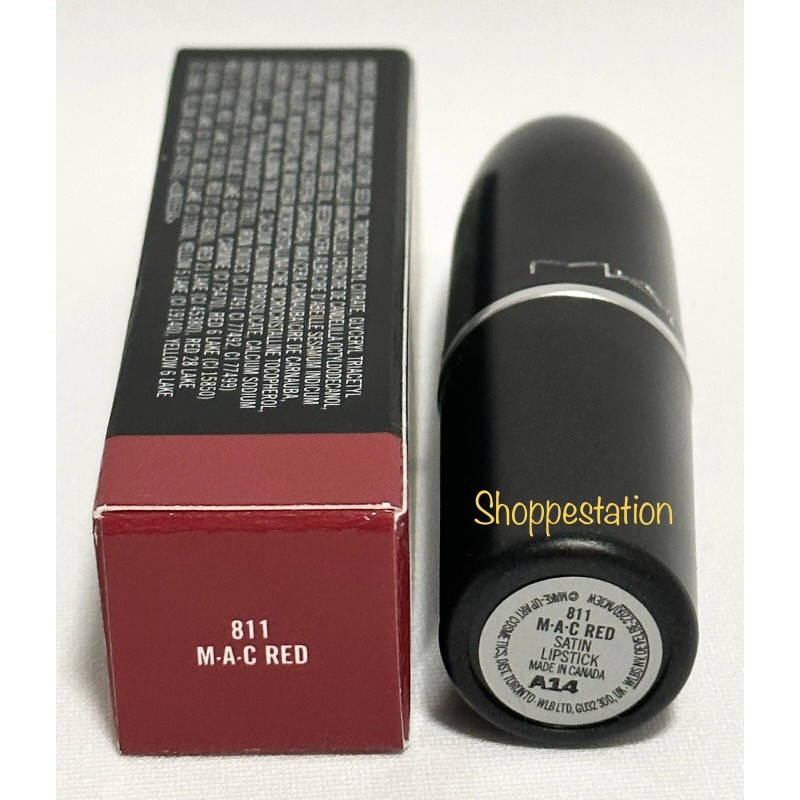 M·A·C MAC Satin Liptick Shade 811 MAC RED Full Size