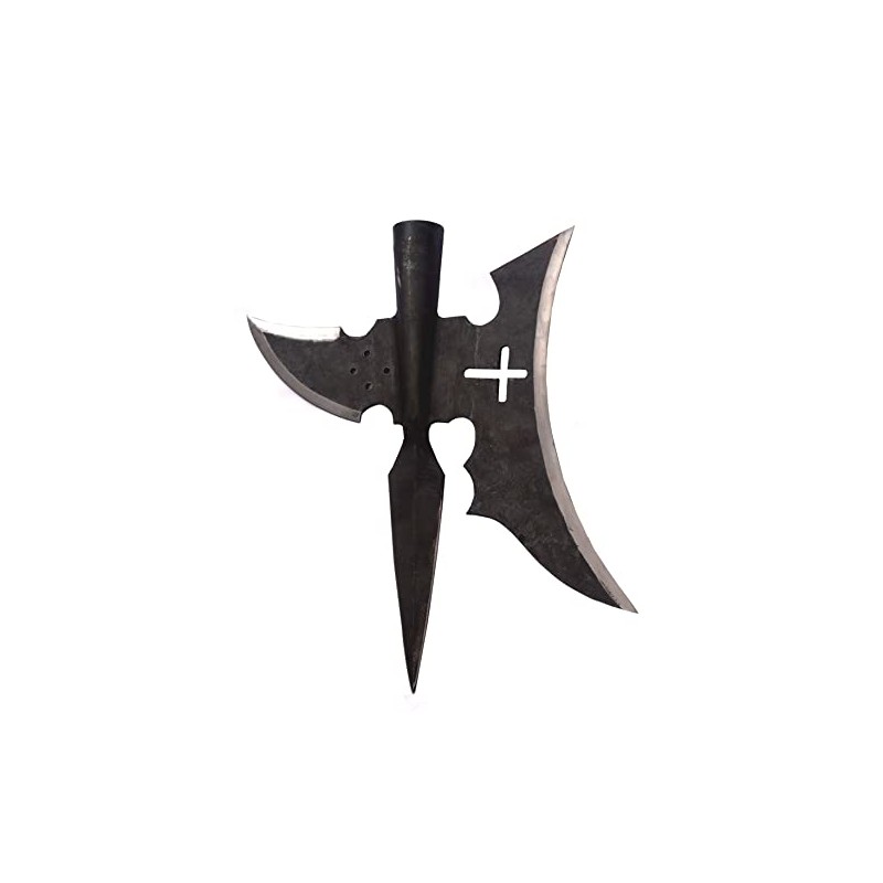 Alabarda medieval forjada a mano de acero de alto carbono