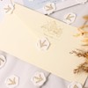 VAIPI 50 Pcs Adhesive Wax Seal Stickers Floral Envelope Seals