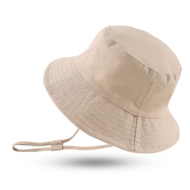 XIAOHAWANG Baby Sun Hat Boys Sun Hat UV Protection Baby Girl Hat Summer Breathable Children's Fishing Hat with Mesh Lining, khaki