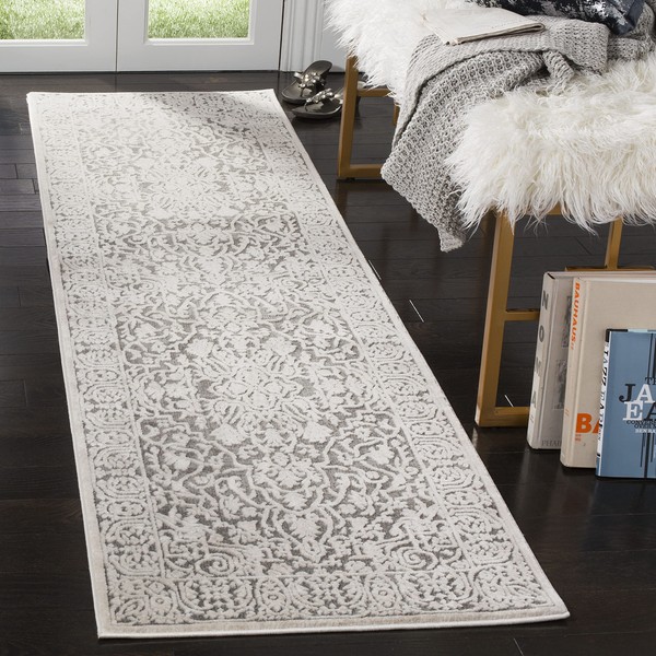 SAFAVIEH Reflection Collection Runner Rug - 2'3" x 12', Dark