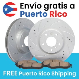 GTROTORS [Delanteros] Discos de freno y pastillas para Kia Soul Turbo 2020 - 2022 1.6L