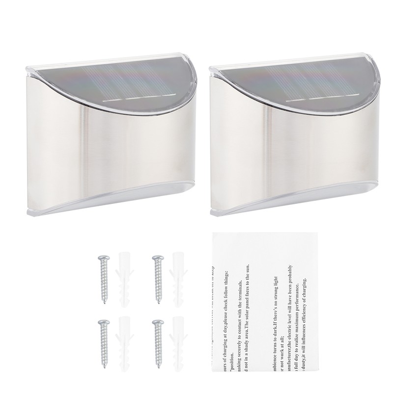 Stainless Steel Solar Fence Security Lights LightControl Step Wall Lamp