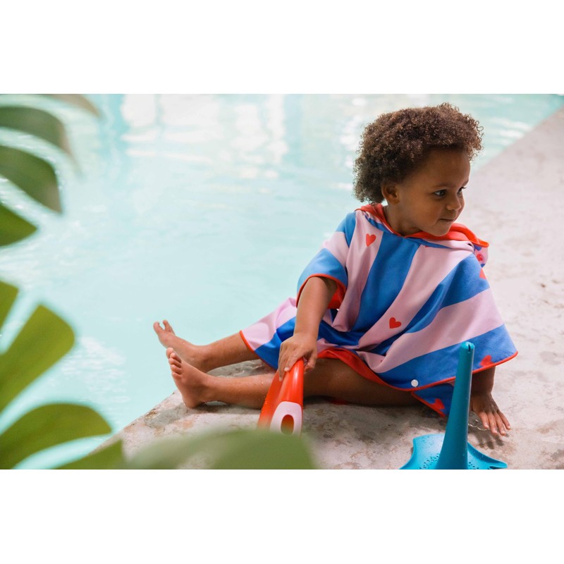 Quut Children's Cherry Bath Poncho - 60 x 60 cm