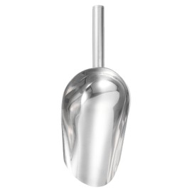 HARFINGTON Garden Soil Scoop 10.63 x 4.72 Stainless Steel Hand Shovel Spade with Handle for Planting Weeding Digging