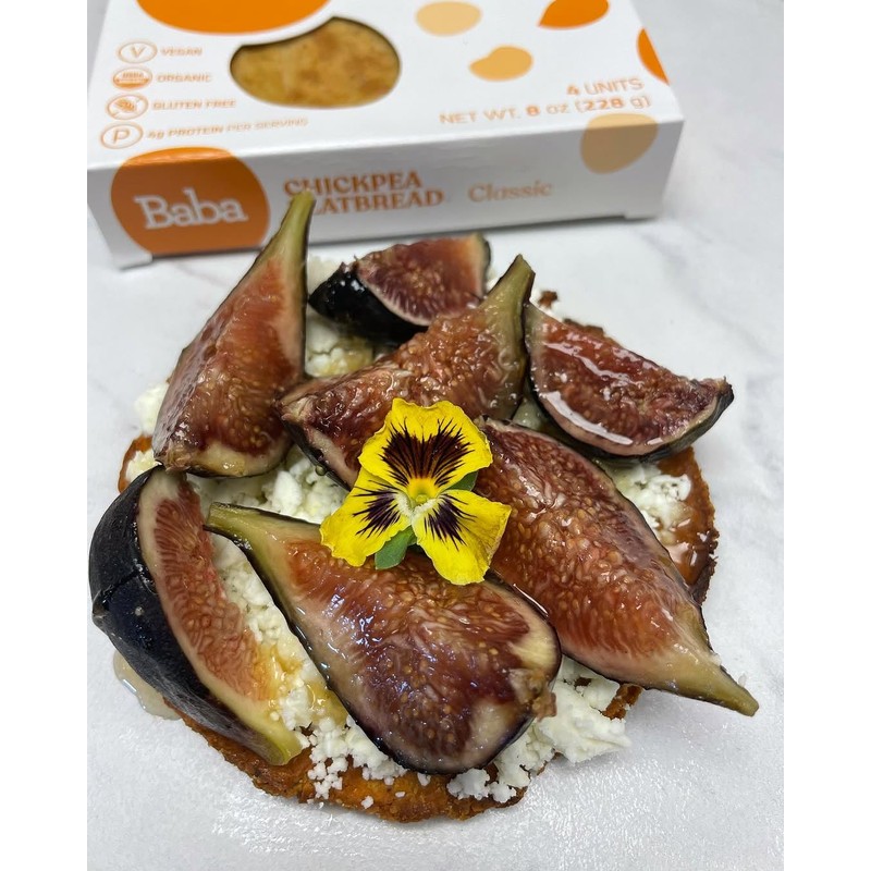 Organic Chickpea Flatbread (Sun-Dried Tomato & Basil)