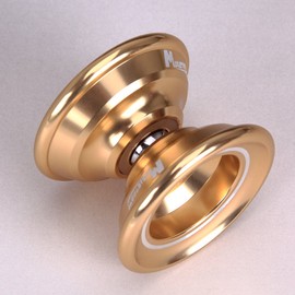 Lujex N6 Magic Yoyo High Quality Professional haipa-yo-yo- + 5 String Kids Birthday Present Gift Educational Toys , golden