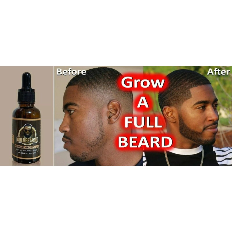 GOLDBEARDS Beard Growth Oil Faster thicker Beard Growth Mustache Hair