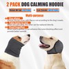 SlowTon Quiet Ears Dog Hoodie - 2 Pcs Ear Wrap