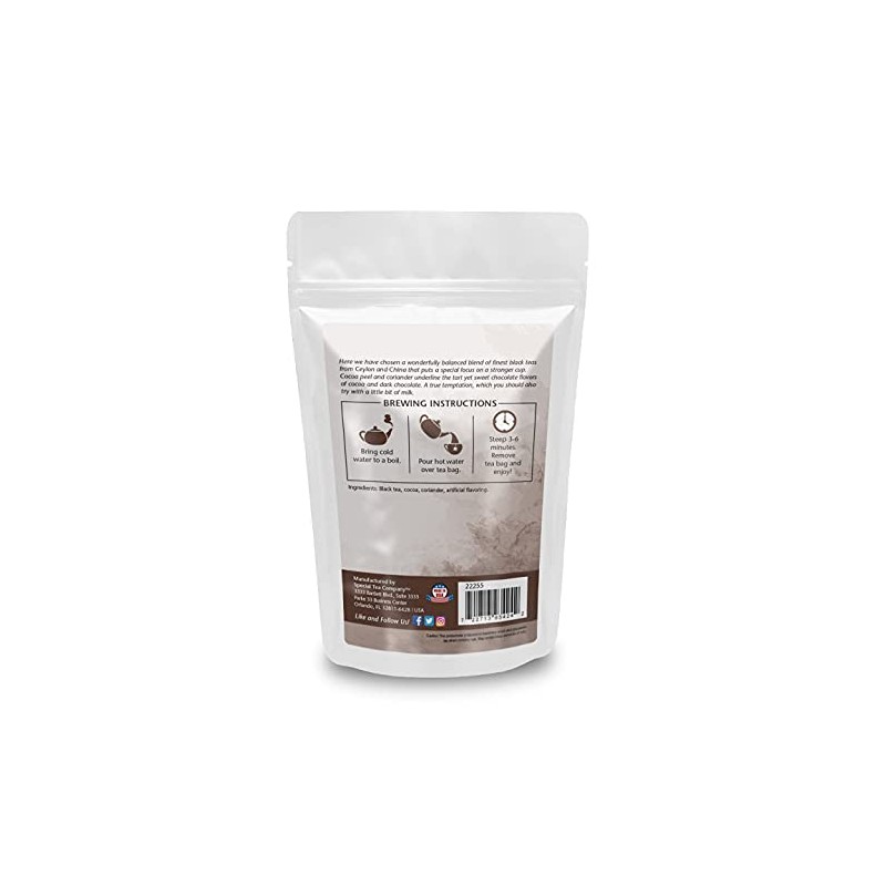 SpecialTea Company Dark Chocolate Black Tea - Pyramid Sachets
