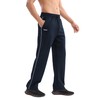 BROKIG Straight Leg Mens Sweatpants Open Bottoms Exercise Pants Casual