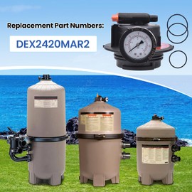 DEX2420MAR2 Manual Air Relief Assembly Compatible with Hayward DE and Cartridge Pool Filters, Compatible with Pro Grid, Swim Clear and Swimclear Cartridge Filters