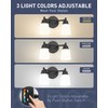 kudos Black Bathroom Light Fixtures Over Mirror, 21 Inch 3-Light