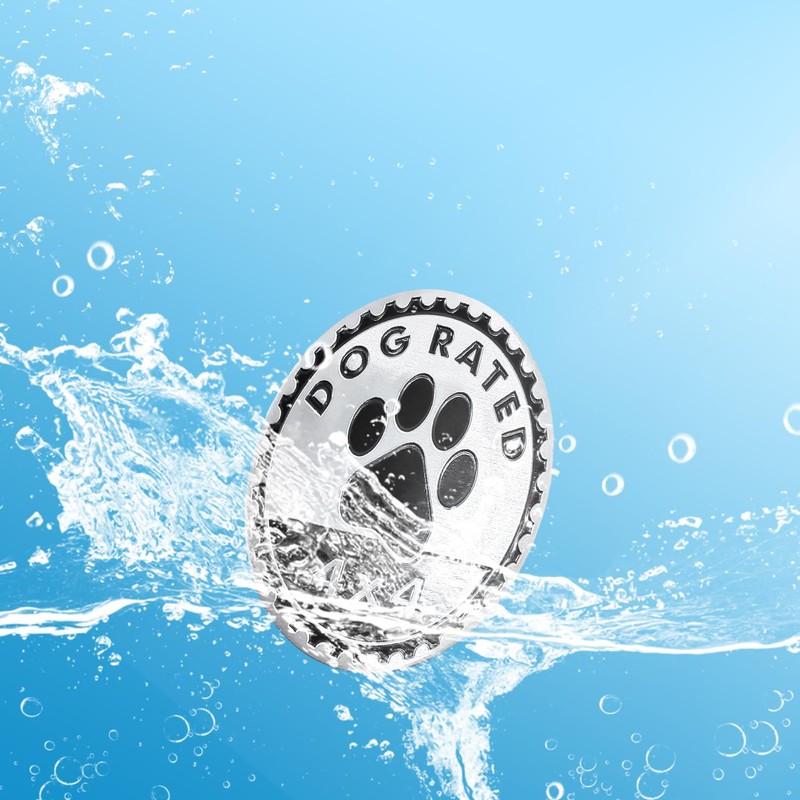 EDINGM 2 PCS Dogs Badge Rated 4x4 Metal Car Emblems,