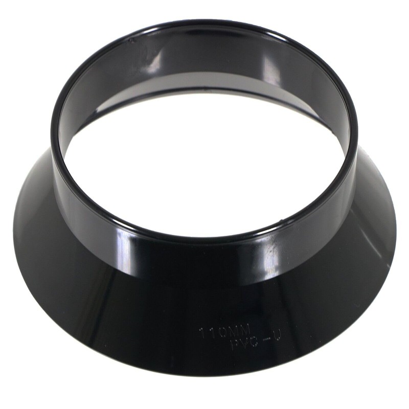 SPARES2GO 110mm Weathering Collar Soil Solvent Weld Pipe Roof Vent
