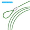 PATIKIL 2PCS 1M Safety Cable Lock Stainless Steel 1.5mm Diameter