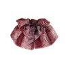 Luxury Divas Burgundy Gradient Faux Cloche Fur Caplet Shawl
