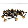 40 Hardened picture pins with knurled brass head