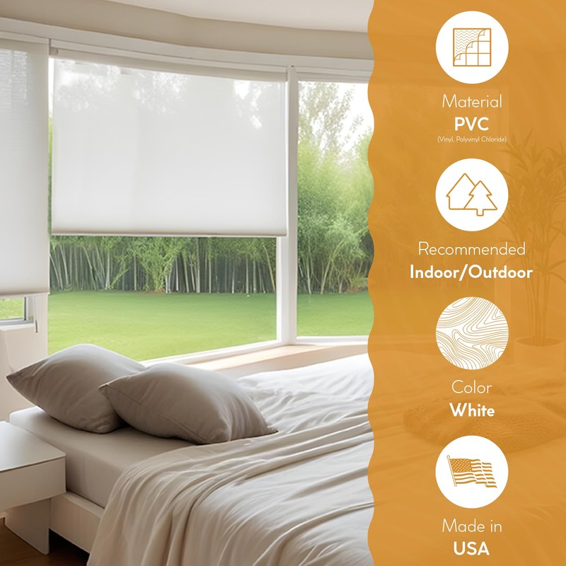 Radiance Cordless Outdoor Shades for Porch, Patio & Windows -